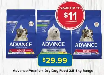 Advance Premium Dry Dog Food 2.5kg Range