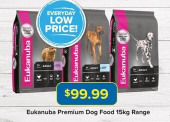 PetO Eukanuba Premium Dog Food 15kg Range offer