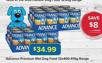 PetO Advance Premium Wet Dog Food 12x400-410g Range offer