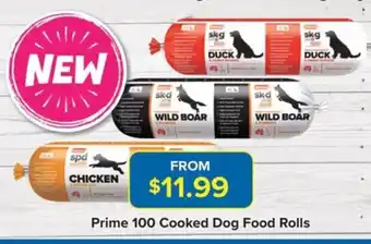Prime 100 Cooked Dog Food Rolls