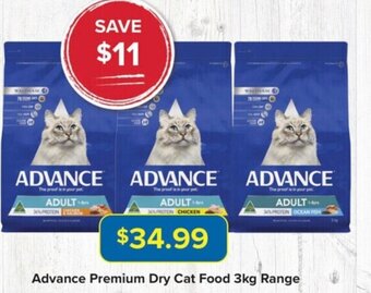 PetO Advance Premium Dry Cat Food 3kg Range offer