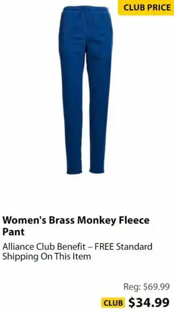 Women's Brass Monkey Fleece Pant