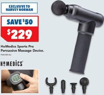 Harvey Norman HoMedics Sports Pro Percussive Massage Device offer