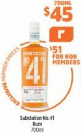 Substation No.41 Rum 700ml
