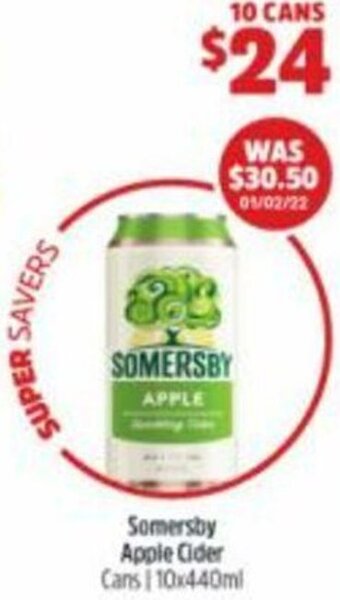 BWS Somersby Apple Cider offer