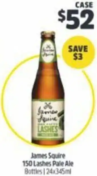 BWS James Squire 150 Lashes Pale Ale Bottles 24x345ml offer