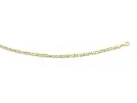 Bevilles Jewellery 9ct Yellow Gold Silver Filled Anchor Necklace offer