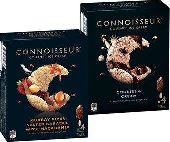 IGA Xpress Connoisseur Gourmet Ice Cream 4-6 Pack Selected Varieties offer