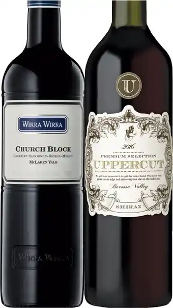 IGA Xpress Wirra Wirra Church Block or Uppercut 750mL Varieties offer
