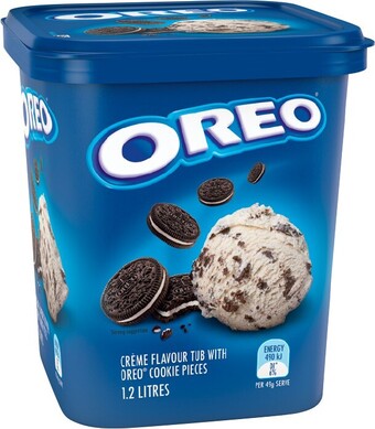 Cadbury or Oreo Ice Cream 1.2 Litre Selected Varieties