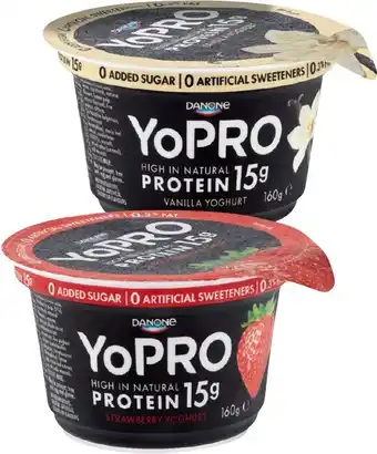 IGA Xpress Danone YoPro Yoghurt 160g Selected Varieties offer