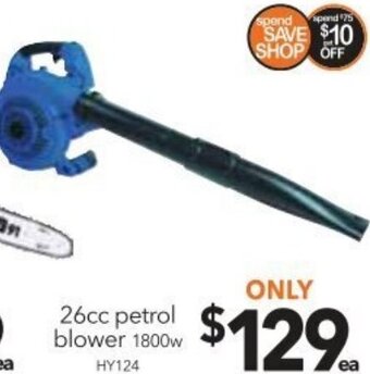 26cc Petrol Blower 1800w