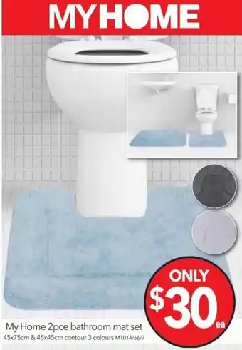 Cheap as Chips My Home 2pce Bathroom Mat Set offer