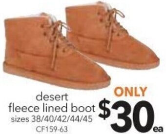 Cheap as Chips Desert Fleece Lined Boot offer
