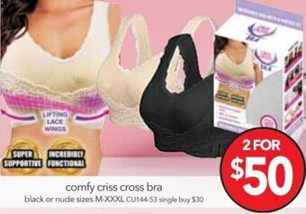 Cheap as Chips Comfy Criss Cross Bra offer