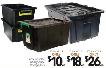 Cheap as Chips Eco Recycled Heavy Duty Storage Tub offer