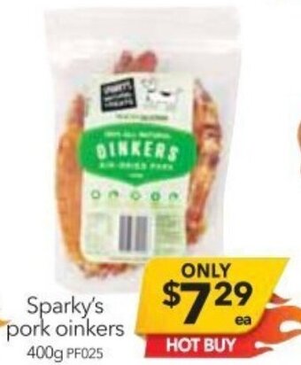 Cheap as Chips Sparky's Pork Oinkers offer