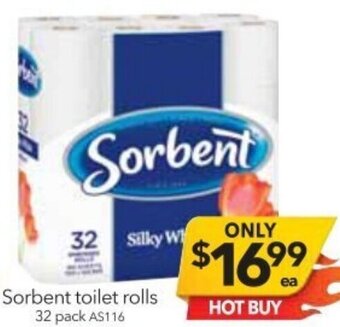 Cheap as Chips Sorbent Toilet Rolls offer