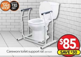 Cheap as Chips Careworx Toilet Support Rail offer