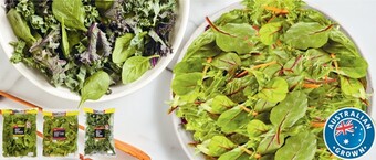 Coles Coles Australian Baby Spinach, Baby Leaf Blend or Kale & Baby Spinach 280g-300g Pack offer