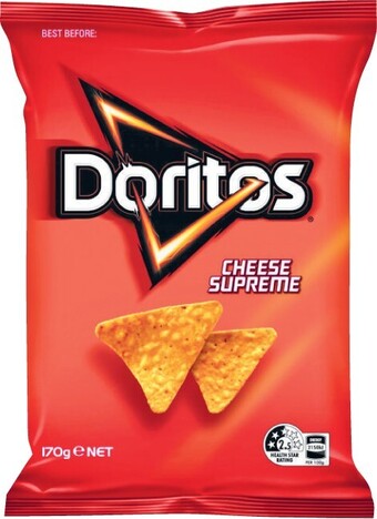 Coles Doritos Corn Chips 150g-170g offer