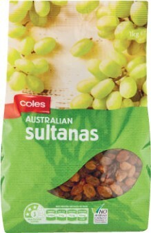 Coles Australian Sultanas 1kg