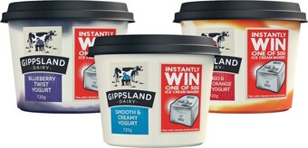 Coles Gippsland Twist Yogurt 720g offer