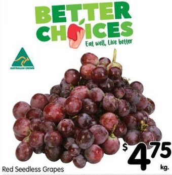 Red Seedless Grapes