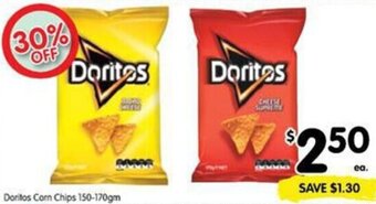 Spar Doritos Corn Chips 150-170g offer