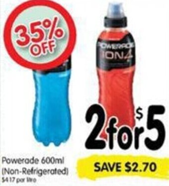 Spar Powerade 600ml offer