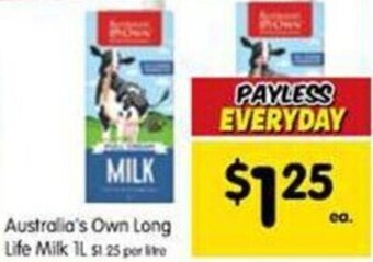 Spar Australia's Own Long Life Milk 1L offer