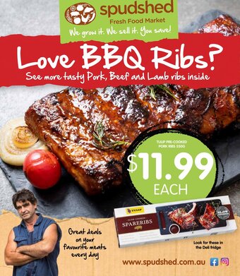 Spudshed Tulip Pre-Cooked Pork Ribs 550g offer