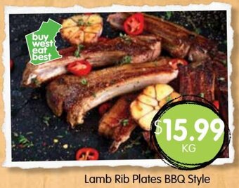 Spudshed Lamb Rib Plates BBQ Style offer