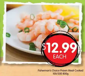 Spudshed Fisherman's Choke Prawn Meat Cooked 100/200 800g offer