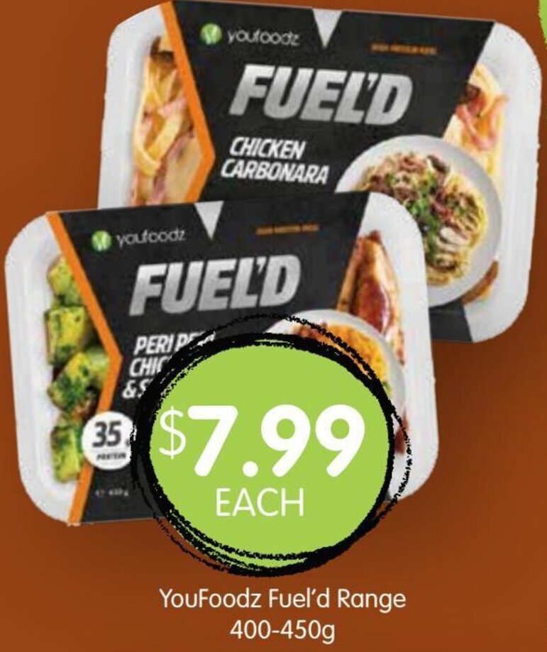 YouFoodz Fuel'd Range 400450g offer at Spudshed