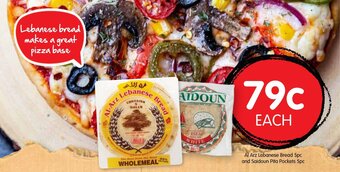 Spudshed Al Arz Lebanese Bread And Saidoun Pita Pockets offer