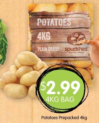 Spudshed Potatoes Prepacked 4Kg offer