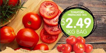Tomatoes Prepacked 1Kg