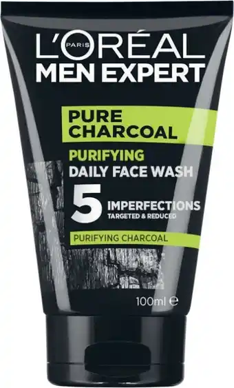 Coles Lu2019Oréal Men Expert Pure Charcoal Face Wash 100mL offer