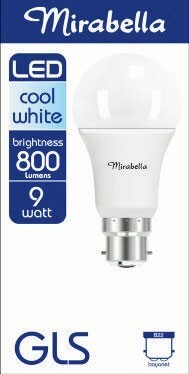 Coles Mirabella 9W GLS LED Light Globe 1 Pack offer