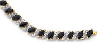 Prouds 9ct Gold Sapphire & Diamond Bracelet offer