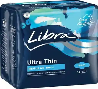 IGA Xpress Libra Ultra Thins 10-14 Pack Selected Varieties offer