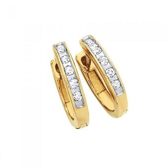 Goldmark 9ct Gold Diamond Huggies offer