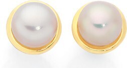 Goldmark 9ct Gold Cultured Freshwater Pearl Gold Framed Earrings offer