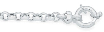 Goldmark Sterling Silver 19cm Belcher Bolt Ring Bracelet offer