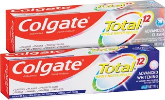 IGA Colgate Total Toothpaste 115g Selected Varieties offer