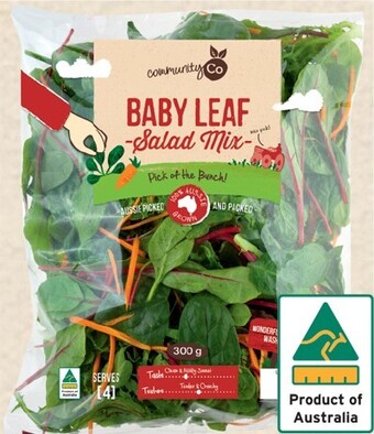 IGA Community Co Baby Leaf Salad Mix 300g offer