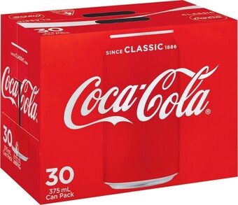 IGA Coca-Cola 30x375mL Selected Varieties offer