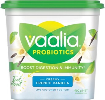 IGA Vaalia Probiotics Yoghurt 900g Selected Varieties offer