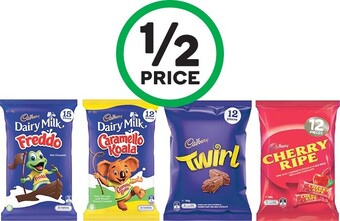 Woolworths Cadbury Sharepacks 144-180g offer